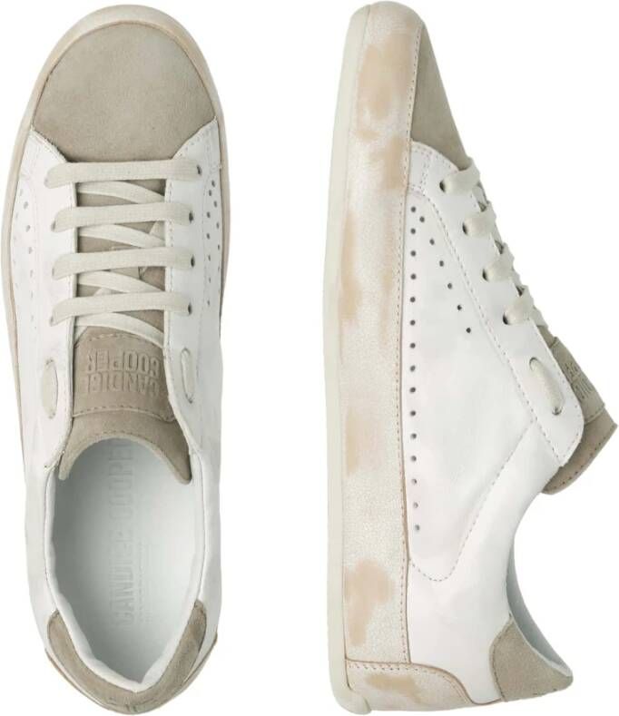 Candice Cooper Leather and suede sneakers Dafne White Dames