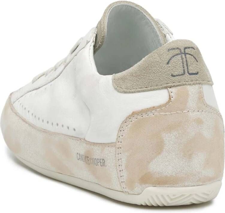 Candice Cooper Leather and suede sneakers Dafne White Dames