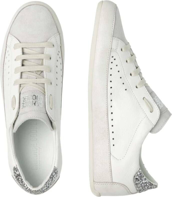 Candice Cooper Leather and suede sneakers Dafne White Dames