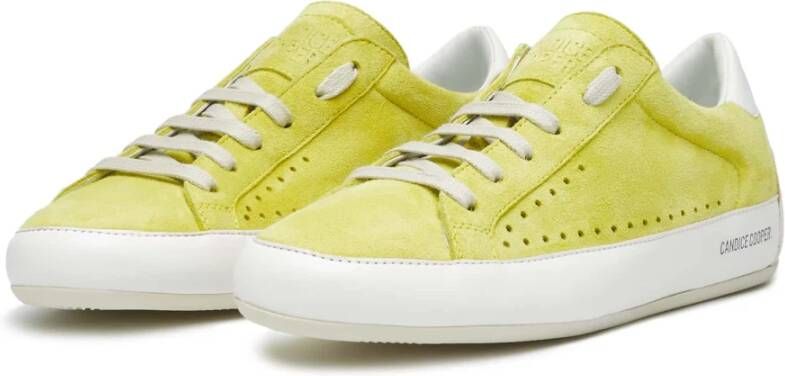Candice Cooper Leather and suede sneakers Dafne Yellow Dames