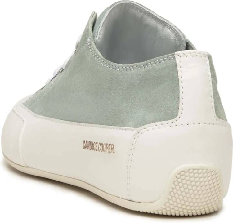 Candice Cooper Leather and suede sneakers Rock S Green Dames