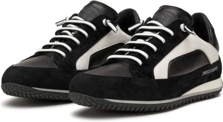 Candice Cooper Leather and suede sneakers Runlo Flash Black Dames