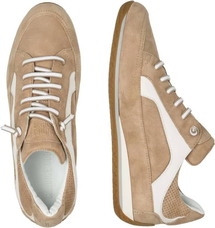 Candice Cooper Leather and suede sneakers Runlo Flash Brown Dames