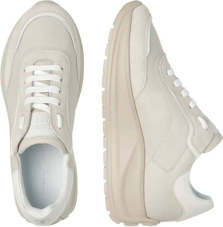 Candice Cooper Leather and suede sneakers Spark 010 Beige Dames