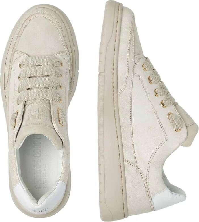 Candice Cooper Leather and suede sneakers Velanie Chic Beige Dames
