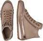 Candice Cooper Leather and velour ankle sneakers Janis Strip Plus Chic Brown Dames - Thumbnail 4