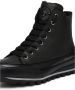 Candice Cooper Leather ankle sneaker Janis Strip Plus Chic FUR Black Dames - Thumbnail 5