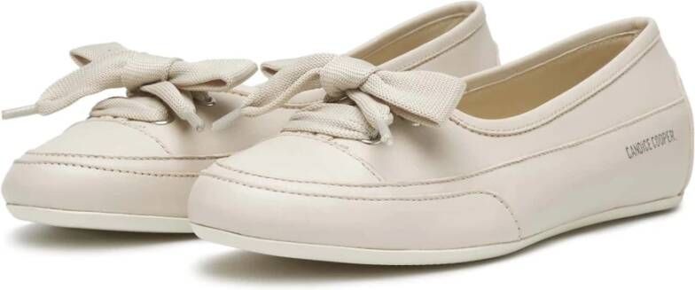 Candice Cooper Leather ballet flats Candy BOW White Dames