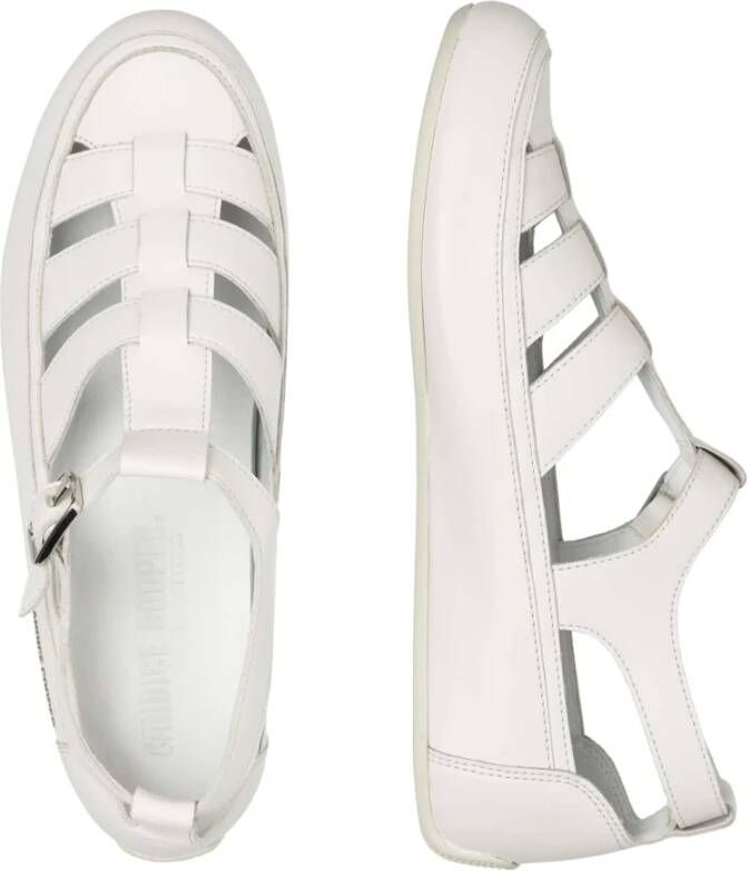 Candice Cooper Leather sandals Rock T-Bar White Dames