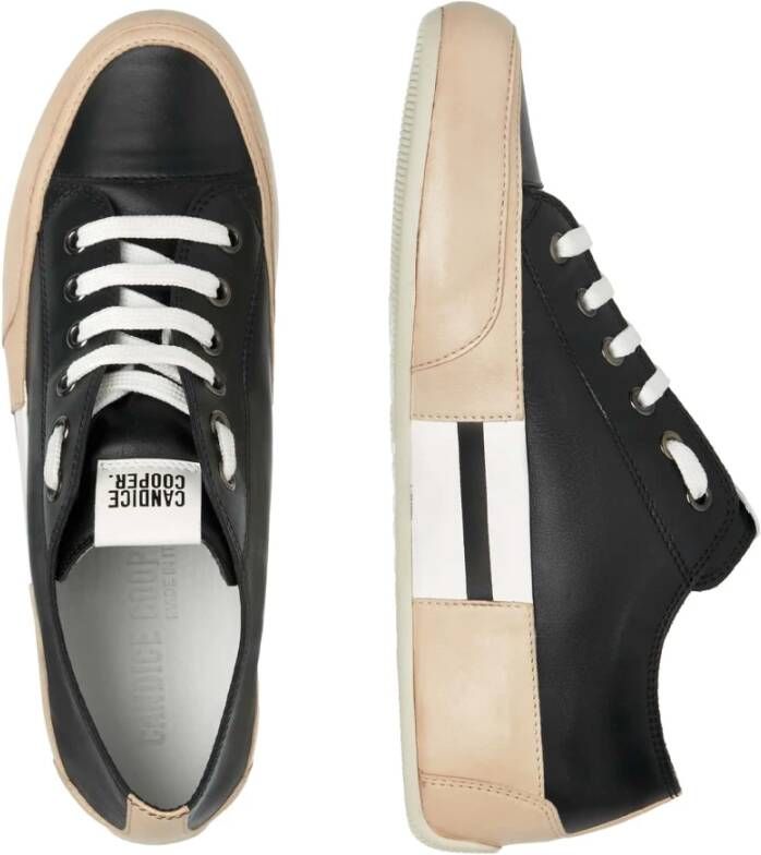 Candice Cooper Leather sneakers Rock Patch S Black Dames