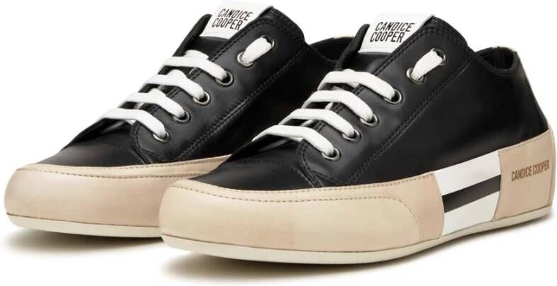 Candice Cooper Leather sneakers Rock Patch S Black Dames