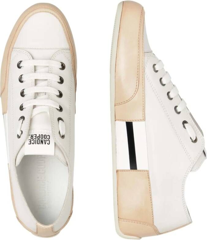 Candice Cooper Leather sneakers Rock Patch S White Dames