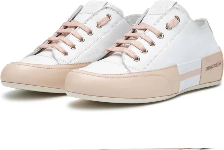 Candice Cooper Leather sneakers Rock Patch S White Dames