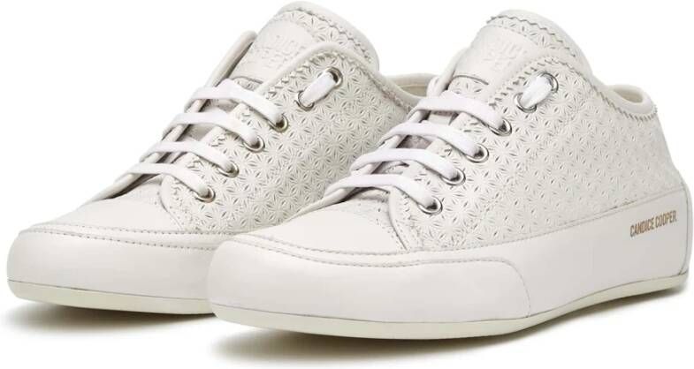 Candice Cooper Leather sneakers Rock Piping ZIG White Dames