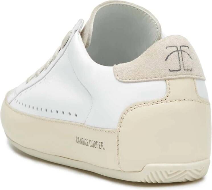 Candice Cooper Leren en suède lage sneakers White Dames