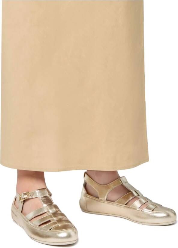 Candice Cooper Leren Sandalen Rock T-Bar