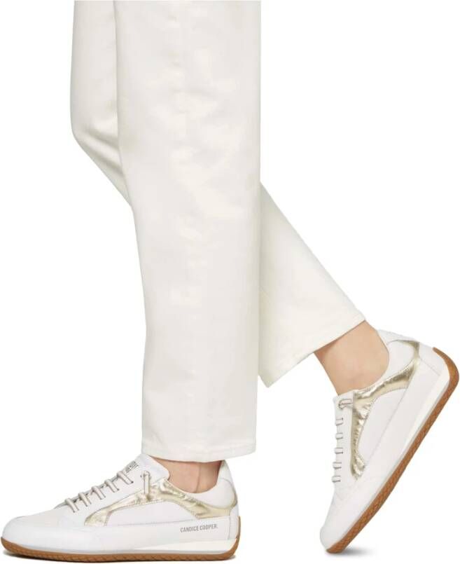 Candice Cooper Nappa and buffed leather sneakers Runlo Flash White Dames