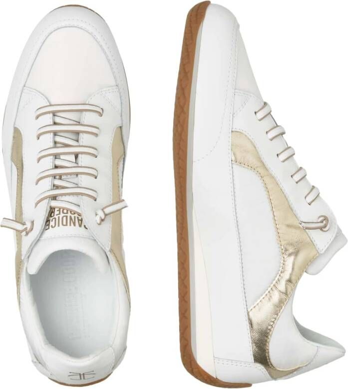 Candice Cooper Nappa and buffed leather sneakers Runlo Flash White Dames