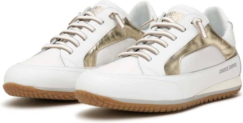 Candice Cooper Nappa and buffed leather sneakers Runlo Flash White Dames