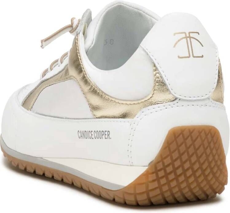 Candice Cooper Nappa and buffed leather sneakers Runlo Flash White Dames