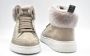 Candice Cooper Platte schoenen met middelhoge bont in zacht nubuck Beige Dames - Thumbnail 3