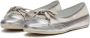 Candice Cooper Silver nappa leather ballet flats Candy BOW Gray Dames - Thumbnail 4