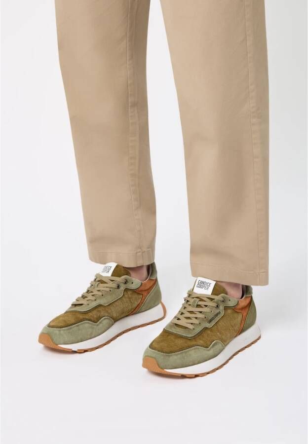 Candice Cooper Suede and fabric sneakers Plume 2 Man.