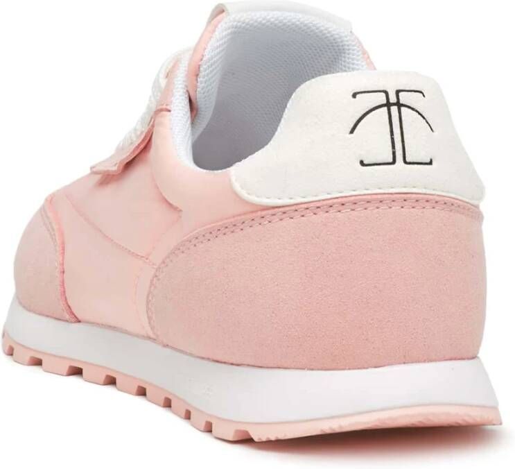 Candice Cooper Suede and technical fabric sneakers Plume. Pink Dames