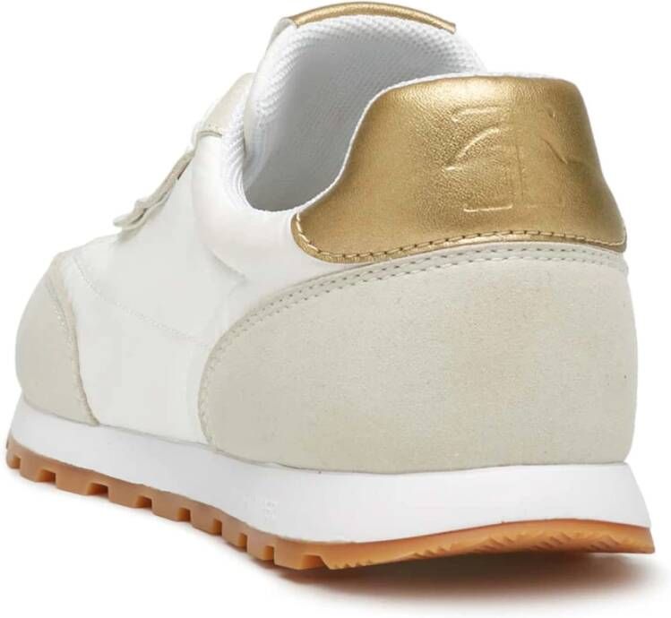 Candice Cooper Suede and technical fabric sneakers Plume. White Dames