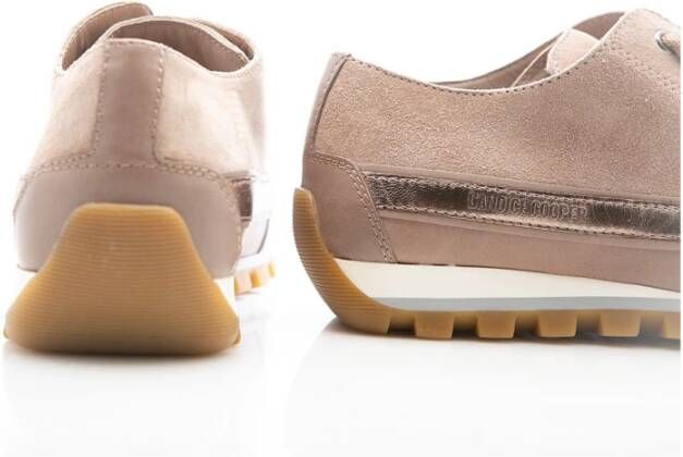 Candice Cooper Taupe Janis Zip Sneakers Beige Dames