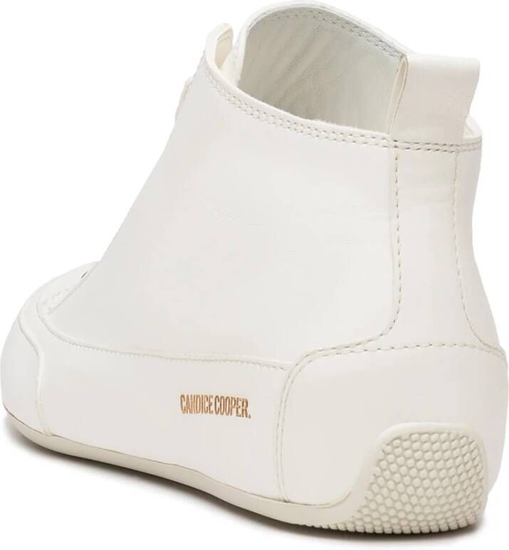 Candice Cooper Leather ankle sneakers MID S White Dames