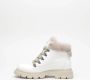 Candice Cooper Witte Leren en Schapenvacht Enkellaars White Dames - Thumbnail 3