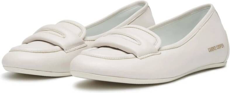 Candice Cooper Zachte leren sportieve loafers White Dames