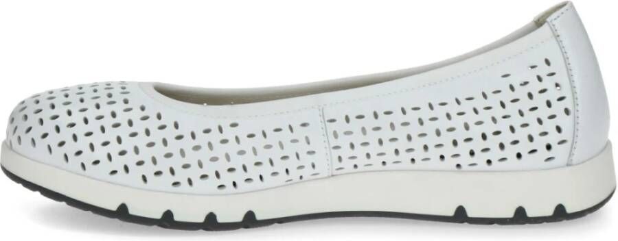 Caprice Ballerinas White Dames