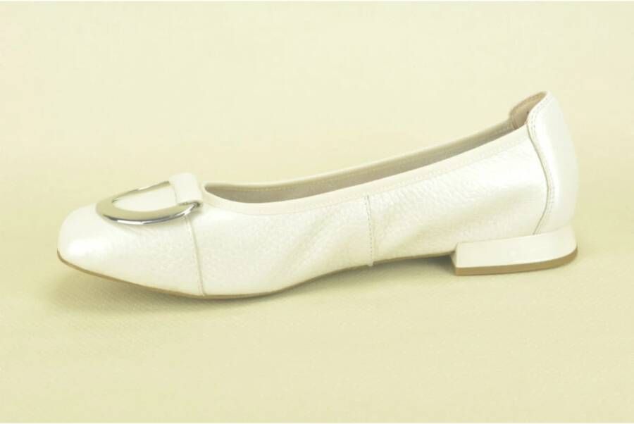 Caprice Beige Ballerina Platte Schoenen Beige Dames