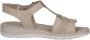 Caprice Beige Casual Open Flat Sandals Beige Dames - Thumbnail 5