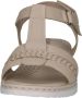 Caprice Beige Casual Open Flat Sandals Beige Dames - Thumbnail 6
