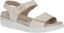 Caprice Beige Casual Open Platte Sandalen Beige Dames - Thumbnail 4