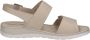 Caprice Beige Casual Open Platte Sandalen Beige Dames - Thumbnail 4