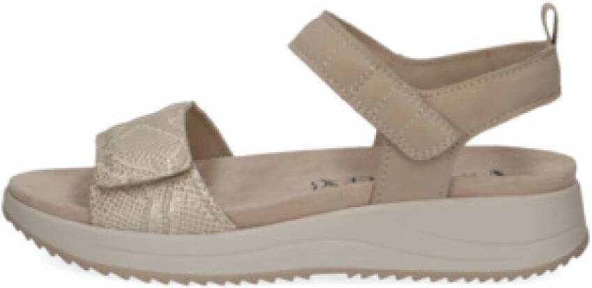 Caprice Beige Damesandalen Stijlvol en Comfortabel