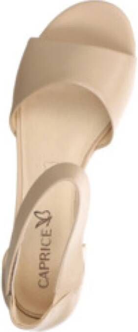 Caprice Beige Strap Sandalen voor dames