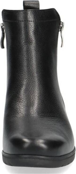 Caprice black casual closed booties Zwart Dames