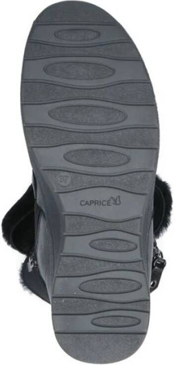 Caprice black casual closed booties Zwart Dames