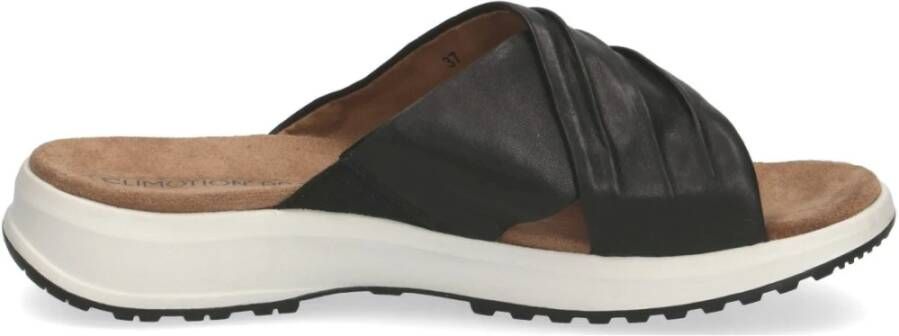 Caprice black casual open slippers Zwart Dames