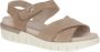 Caprice Bruin Suède Casual Open Sandalen Brown Dames - Thumbnail 4