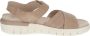 Caprice Bruin Suède Casual Open Sandalen Brown Dames - Thumbnail 4