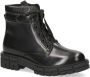 Caprice Zwarte Leren Veterschoenen Black Dames - Thumbnail 4