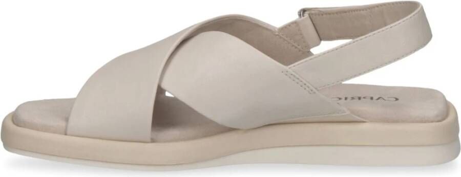 Caprice Flat Sandals Beige Dames