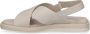 Caprice Beige Leren Platte Sandalen Beige Dames - Thumbnail 4