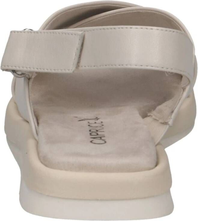 Caprice Flat Sandals Beige Dames